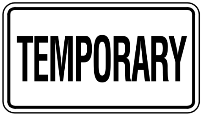 Obtain a temporary tag for the purchase of the car